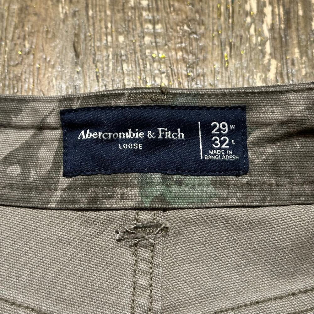 Abercrombie Loose Fit Camo Carpernter Workwear Canvas Pants 29W x 32L (30W x 31) - Picture 6 of 15
